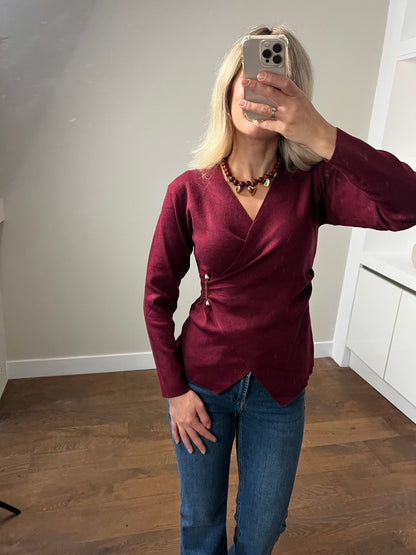 LOD of Love – Bordeaux Top met Gouden Accent