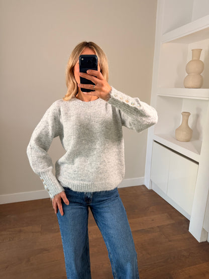 LOD Of Love - Fluffy Soft Knit Lichtgrijs