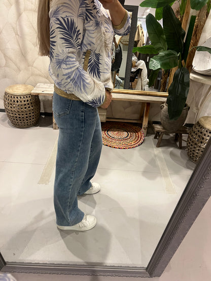 LOD of Love – Palm Leaf Bomberjack Blue