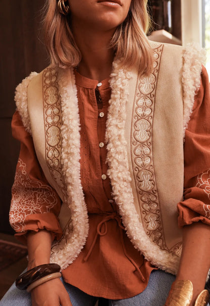 LOD of Love –  Bohemian Faux Shearling Gilet