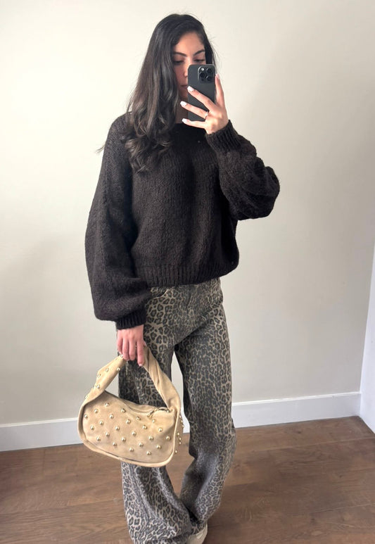 LOD Of Love - Knitted Cozy Sweater Bruin