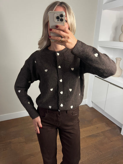 LOD of Love – Super Soft Hartjes Vest Bruin