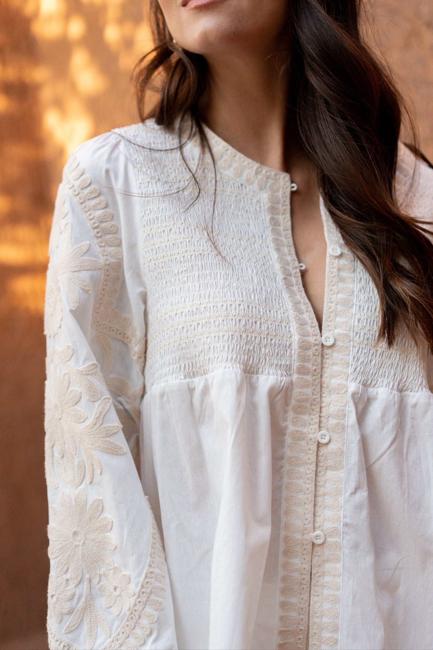 LOD of Love – Geborduurde Blouse in Boho-Stijl