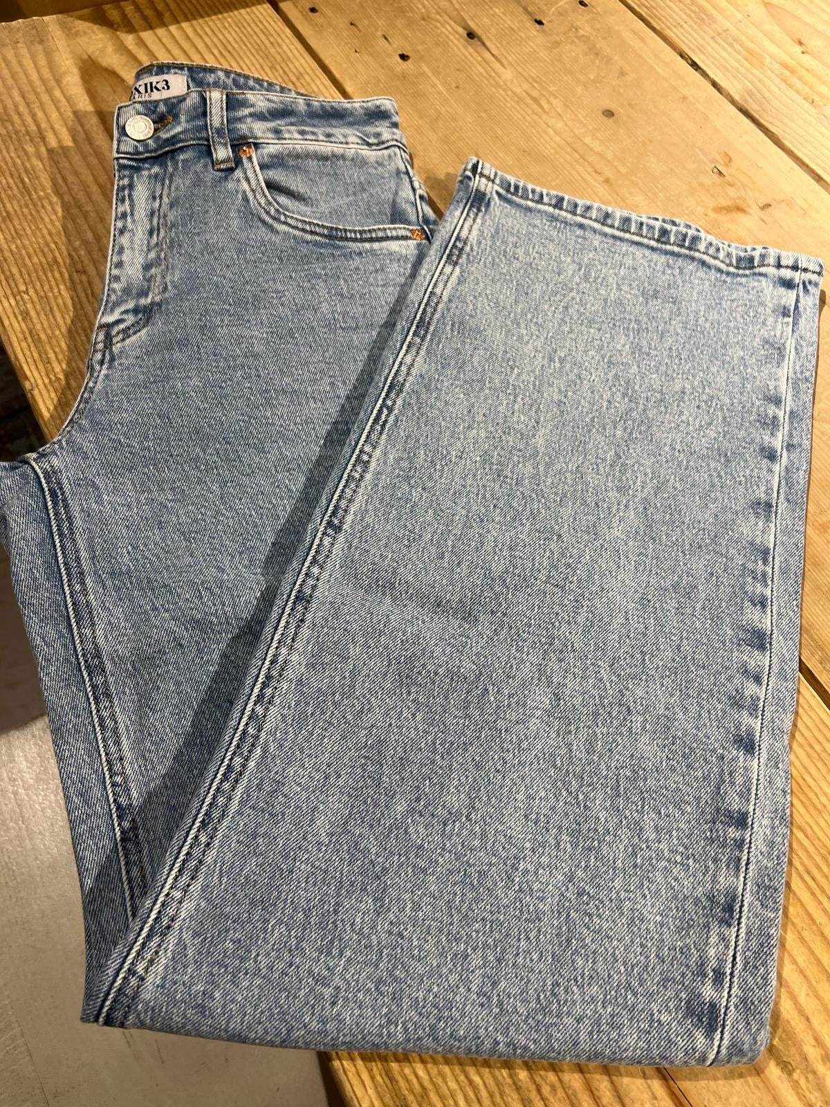 LOD of Love - Blauwe Wide Leg Jeans – Mid Waist