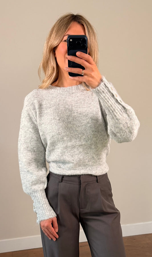 LOD Of Love - Fluffy Soft Knit Lichtgrijs