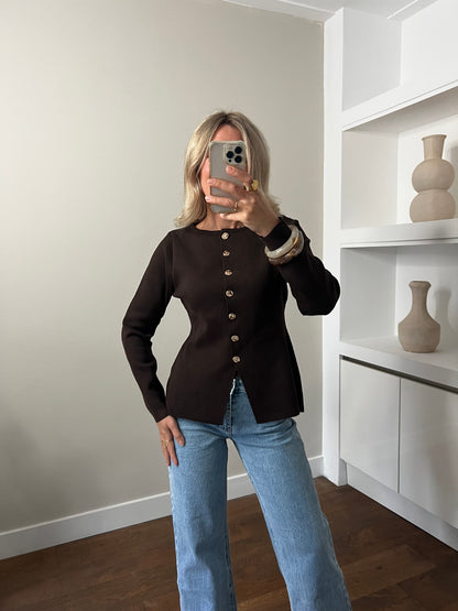 LOD of Love – Elegant Getailleerd Choco Vest