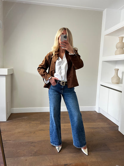 LOD of Love – Cognac Faux Suede Musthave Jacket