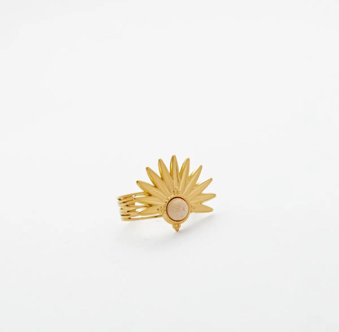 LOD of Love - Sun Bloom Ring Gouden Ring Beige