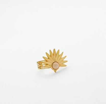 LOD of Love - Sun Bloom Ring Gouden Ring Beige