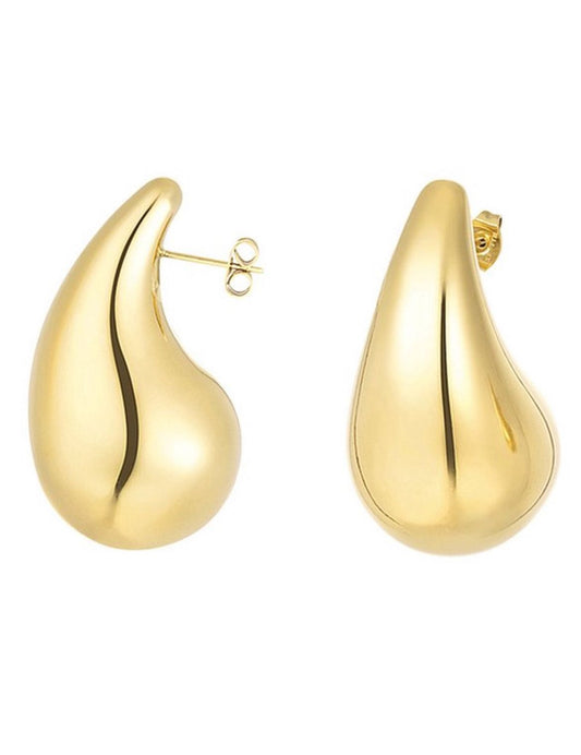 LOD of Love – Luxe Druppel Oorbellen Gold Plated Sterling Zilver