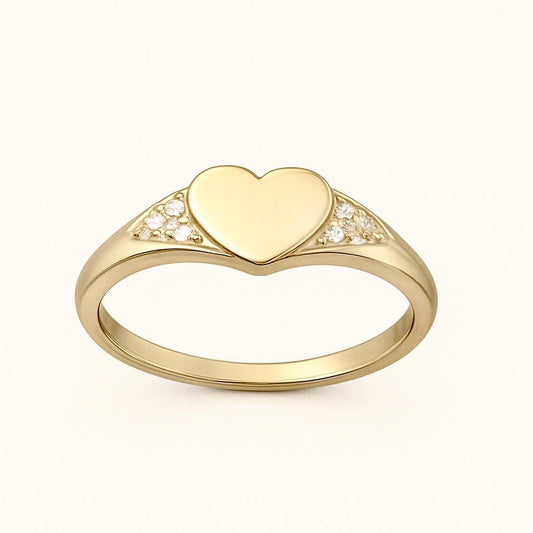 LOD of Love – Hart Ring Sterling Zilver Gold Plated