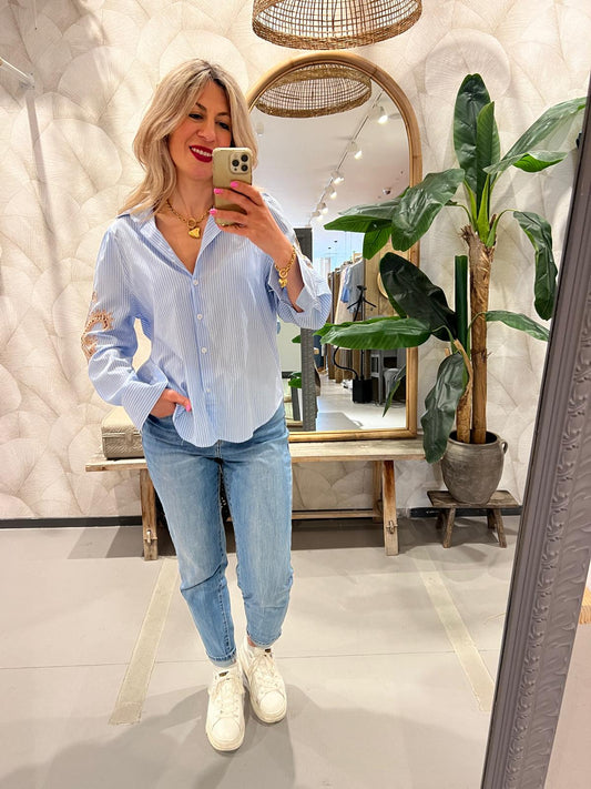 LOD of Love –  Streep Blouse met Boho Borduursel