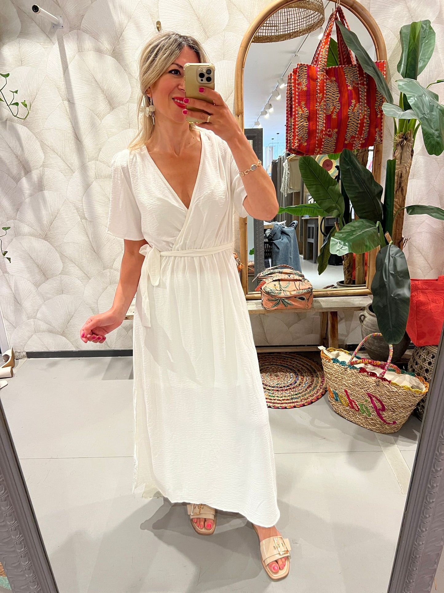 LOD of Love – Witte Jurk Emma met Strikceintuur