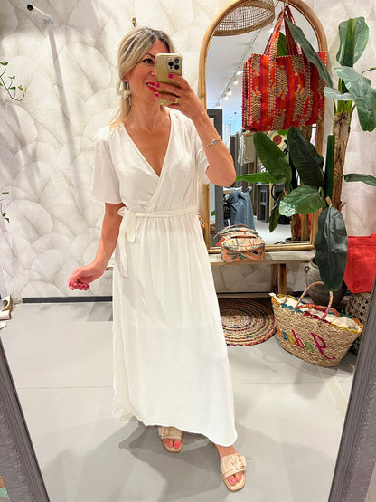 LOD of Love – Witte Jurk Emma met Strikceintuur