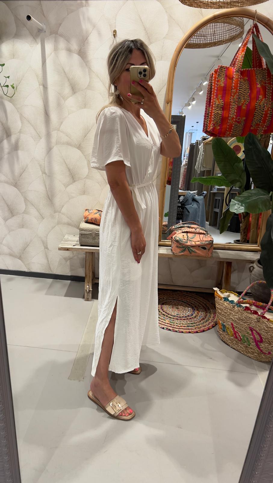 LOD of Love – Witte Jurk Emma met Strikceintuur