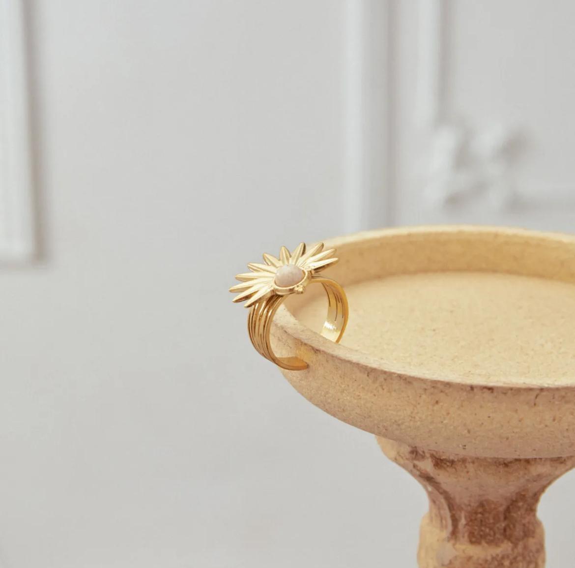 LOD of Love - Sun Bloom Ring Gouden Ring Beige