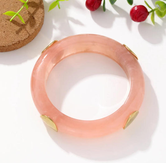 LOD of Love – Golden Detail Bangle Soft Rose