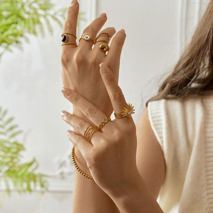 LOD of Love - Sun Bloom Ring Gouden Ring Beige
