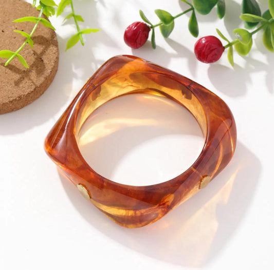 LOD of Love – Square Glow Bangle Amber Honey