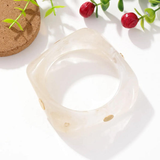 LOD of Love – Square Glow Bangle Crystal White