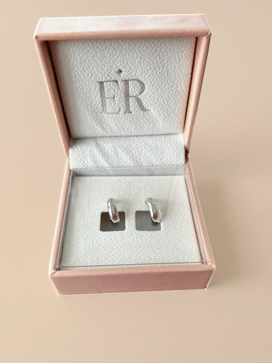 LOD of Love – Sterling Zilveren Oorringen met Zirkonia