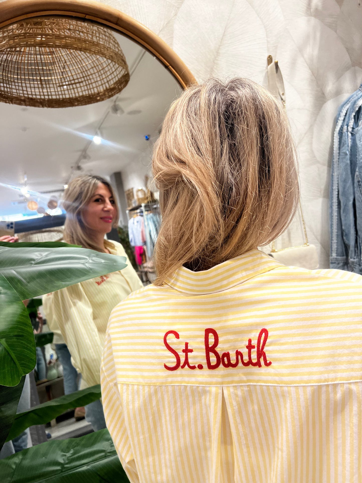 LOD of Love – Blouse St Barth – Geel/Wit