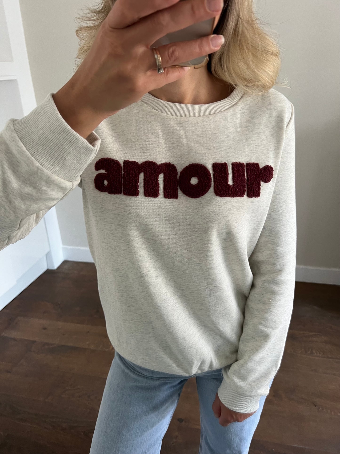 LOD Of Love - Amour Sweater Beige Bordeaux