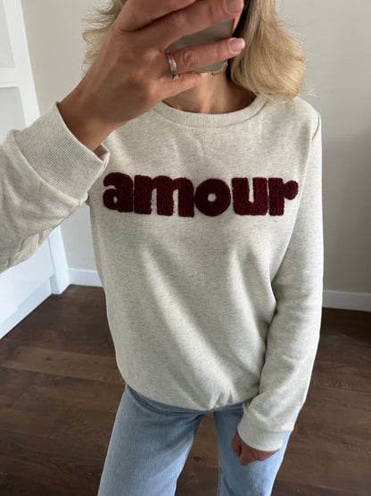 LOD Of Love - Amour Sweater Beige Bordeaux