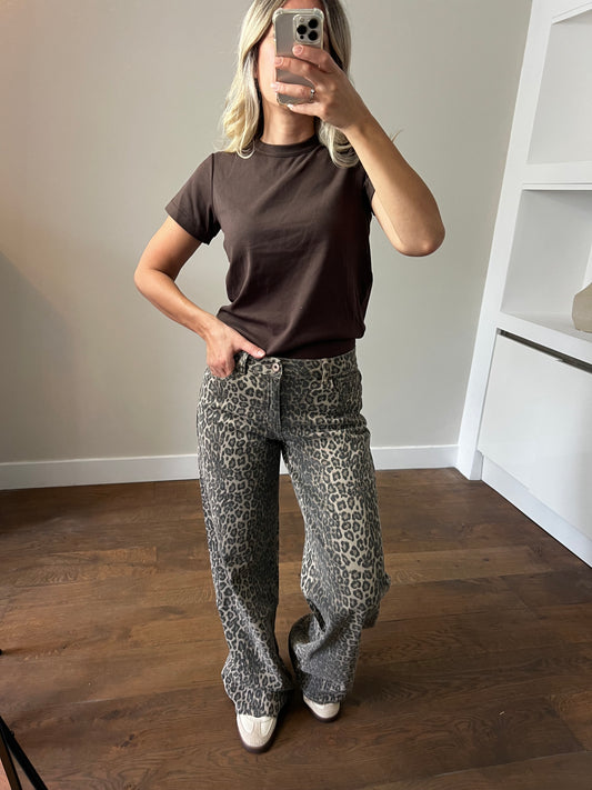 LOD of Love - Jeans Leopard Dad Fit Wide Leg Tall