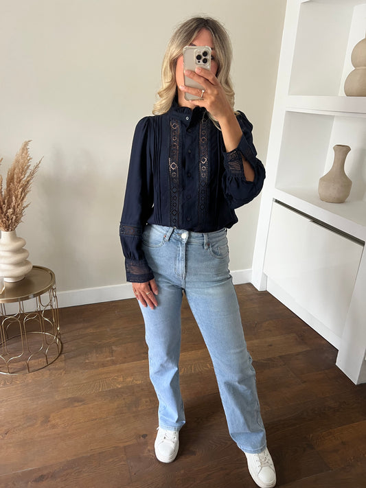 LOD of Love – Broderie Blouse Navy