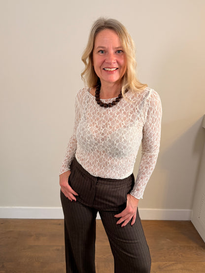 LOD of Love – Kanten Top Luna Gebroken Wit