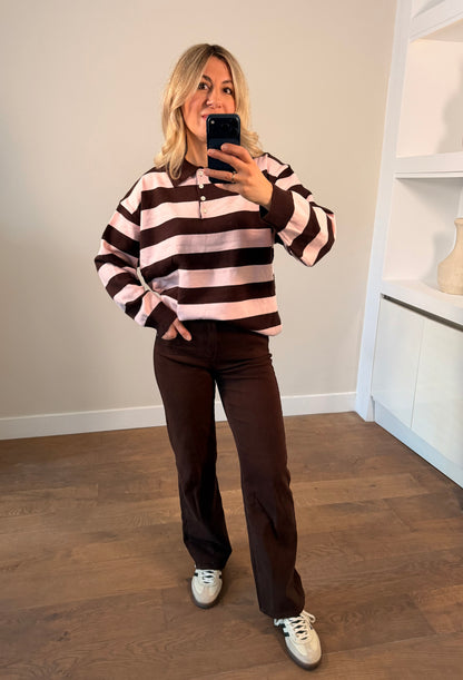 LOD Of Love - Polo Knit Coffee Pink