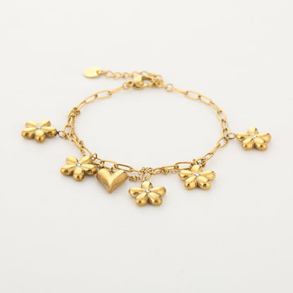 LOD of Love – Golden Flower Charm Bracelet