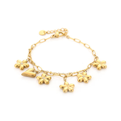 LOD of Love – Golden Flower Charm Bracelet