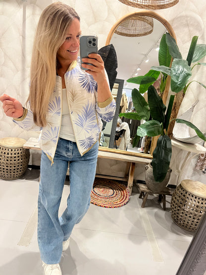 LOD of Love – Palm Leaf Bomberjack Blue