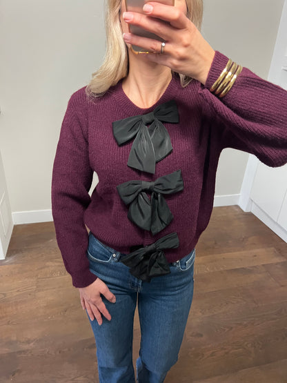 LOD of Love – Bordeaux Vest met Satijnen Strikken