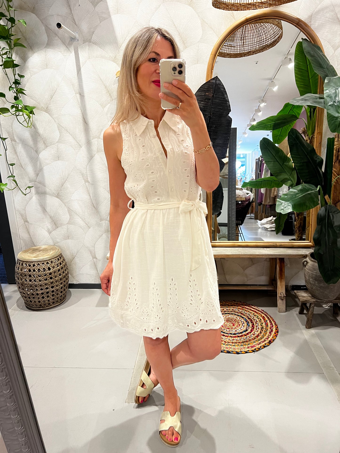 LOD of Love – Broderie Summer Dress Lala Ecru