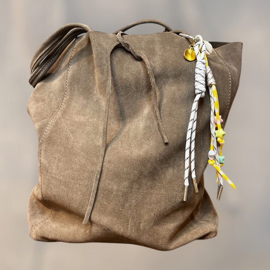 LOD of Love - Bag Charm Schelp Wit Koord