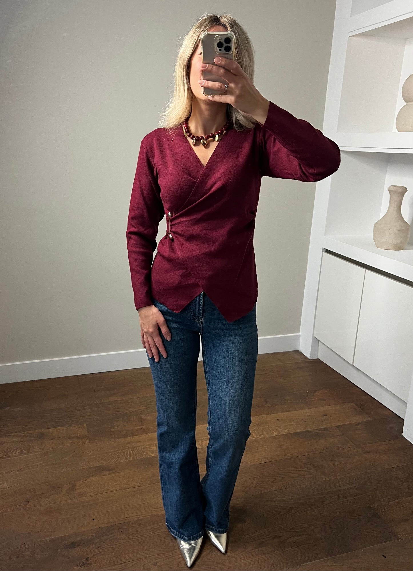 LOD of Love – Bordeaux Top met Gouden Accent
