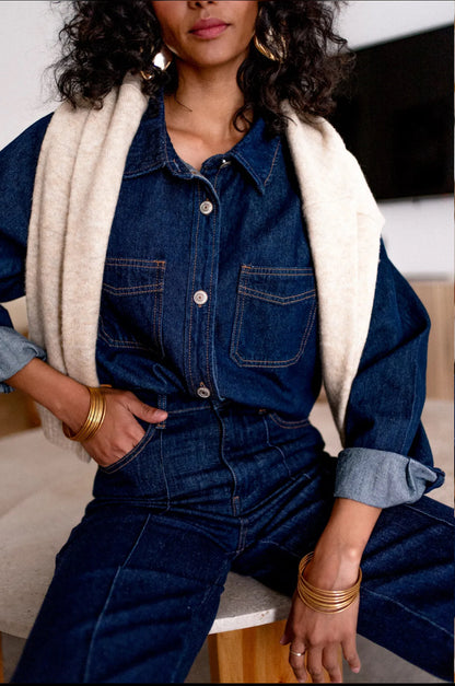 LOD of Love - Sofia Full Length Wide Leg Jeans