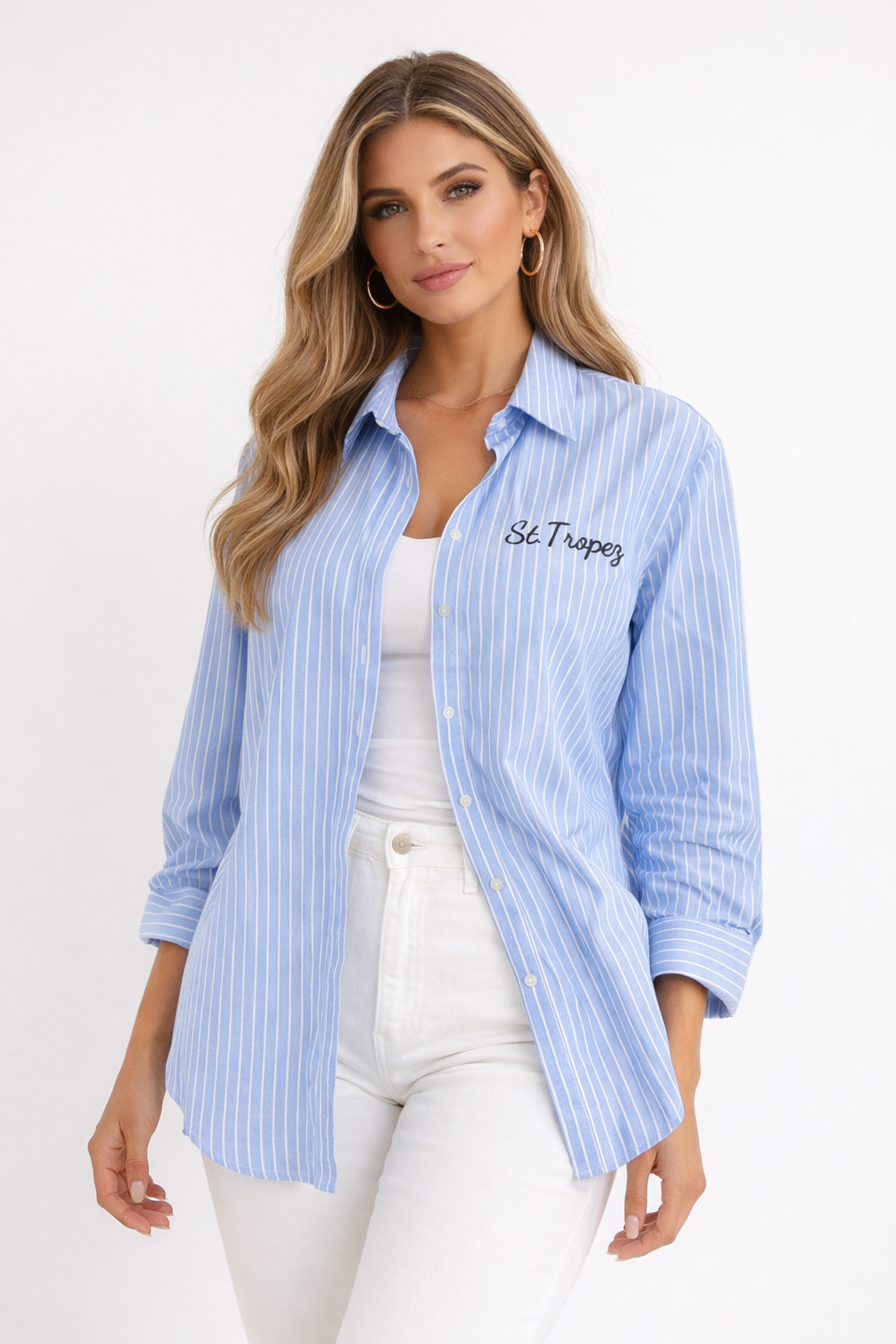 LOD of Love – LOD of Love – St. Tropez Striped Blouse Blue