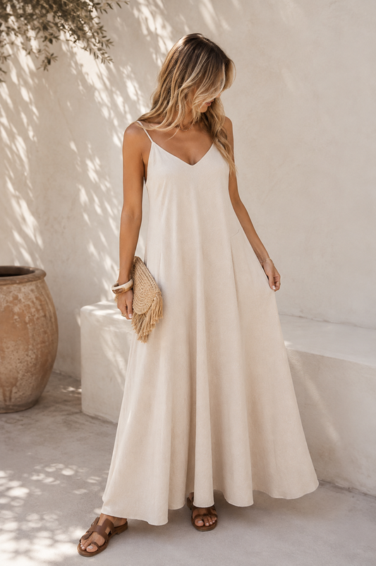 LOD of Love – Maxi jurk Emily Beige