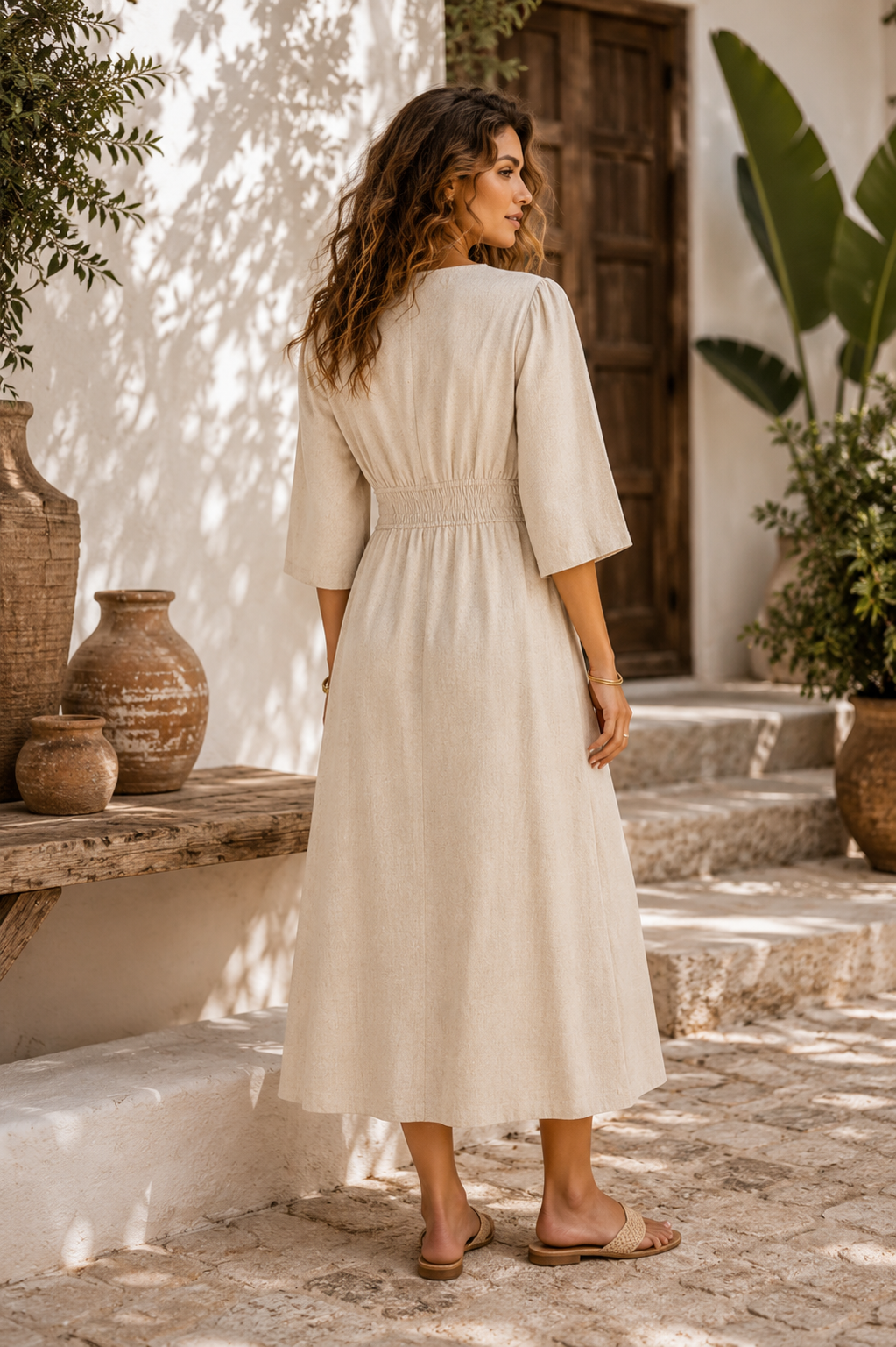 LOD of Love – Cotton Polka Dot Dress with Back Bow