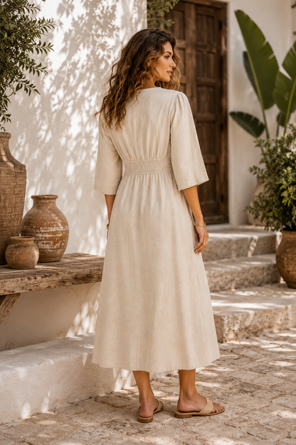LOD of Love – Cotton Polka Dot Dress with Back Bow