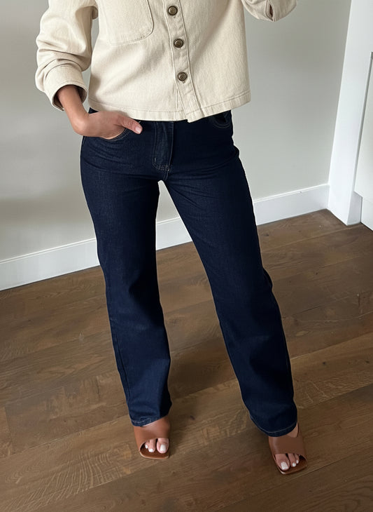 LOD of Love -  Dark Denim Jeans  Wide Leg Norfy