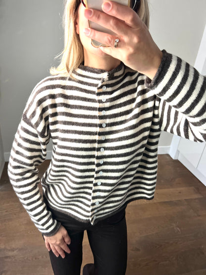 LOD of Love – Gestreept Vest Bruin Isa