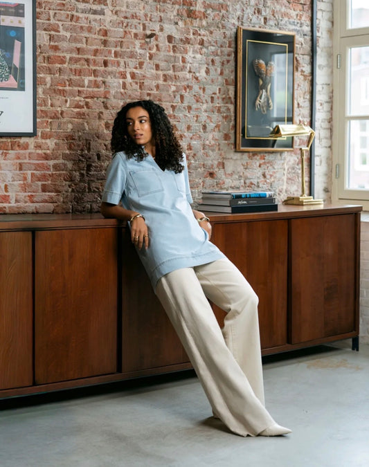 LOD of Love - Extra Tall Wide Leg Jeans Beige – Inseam 90 cm