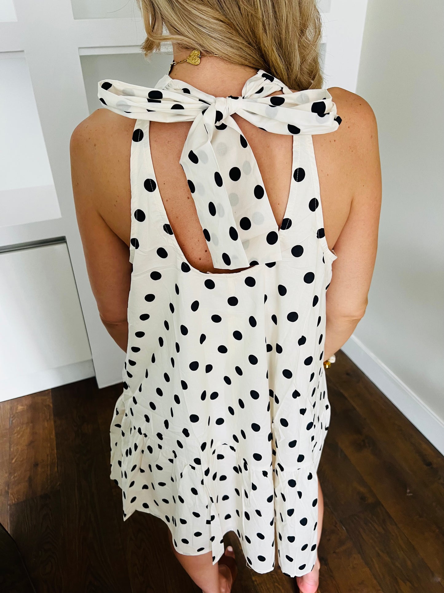 LOD of Love – Katoenen Jurk Polkadot Met Achterstrik