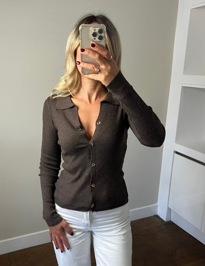 LOD of Love – Chic Choco Vest met Gouden Knopen