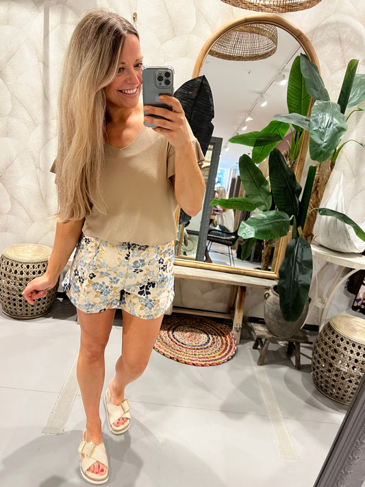 LOD of Love – Top Noa met Ruffelmouw Zand